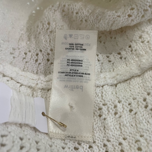 Aritzia Wilfred Evie midi semi sheer crochet midi dress X large - Picture 15 of 16